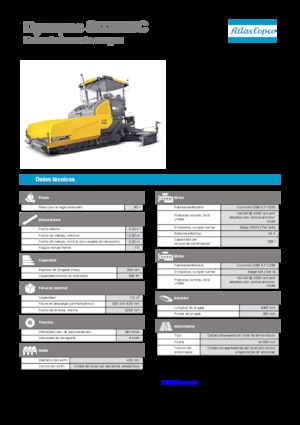 Extendedoras asfálticas sobre orugas Dynapac SD 2550 C
