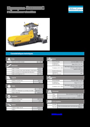 Extendedoras asfálticas sobre orugas Dynapac SD 2550 C