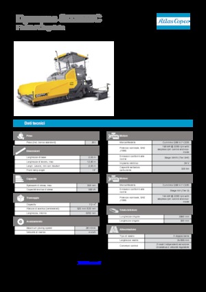 Extendedoras asfálticas sobre orugas Dynapac SD 2550 C