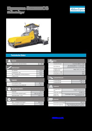 Extendedoras asfálticas sobre orugas Dynapac SD 2550 CS