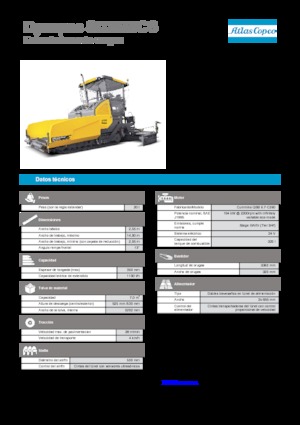 Extendedoras asfálticas sobre orugas Dynapac SD 2550 CS