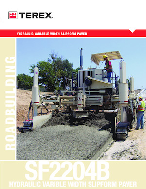 Extendedoras asfálticas sobre orugas Terex SF2204HVW
