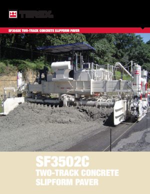 Extendedoras asfálticas sobre orugas Terex SF3502C