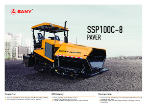 Extendedoras asfálticas sobre orugas Sany SSP100C-8 