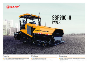 Extendedoras asfálticas sobre orugas Sany SSP90C-8 