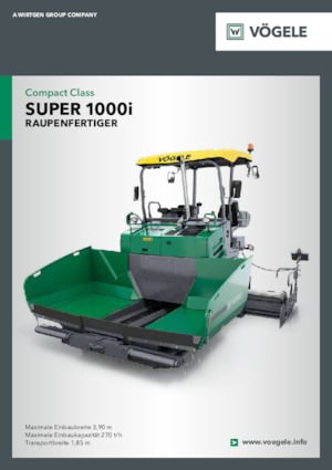 Extendedoras asfálticas sobre orugas Vögele Super 1000i