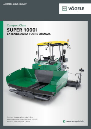 Extendedoras asfálticas sobre orugas Vögele Super 1000i