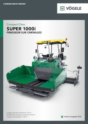 Extendedoras asfálticas sobre orugas Vögele Super 1000i