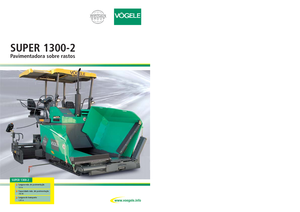 Extendedoras asfálticas sobre orugas Vögele Super 1300-2