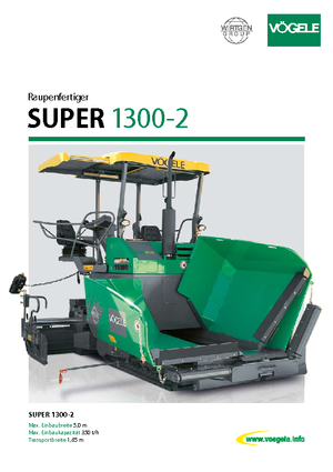 Extendedoras asfálticas sobre orugas Vögele Super 1300-2