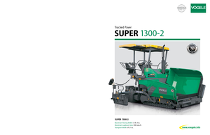 Extendedoras asfálticas sobre orugas Vögele Super 1300-2