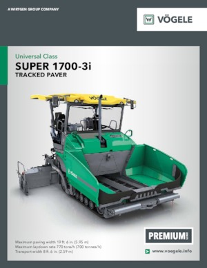 Extendedoras asfálticas sobre orugas Vögele Super 1700-3i