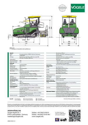 Extendedoras asfálticas sobre orugas Vögele Super 1800-2