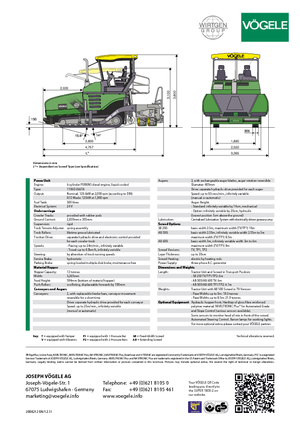Extendedoras asfálticas sobre orugas Vögele Super 1800-2