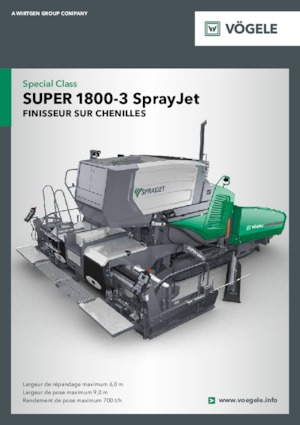 Extendedoras asfálticas sobre orugas Vögele Super 1800-3 SprayJet
