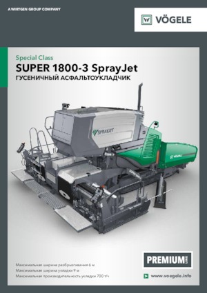 Extendedoras asfálticas sobre orugas Vögele Super 1800-3 SprayJet