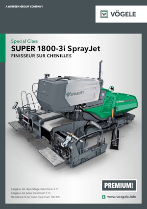 Extendedoras asfálticas sobre orugas Vögele Super 1800-3i SprayJet