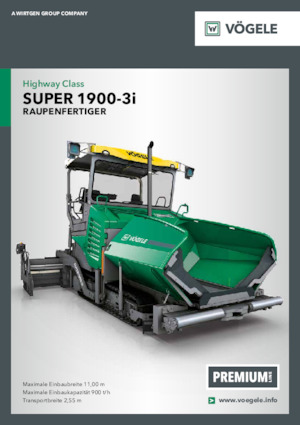 Extendedoras asfálticas sobre orugas Vögele Super 1900-3i