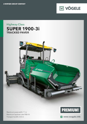 Extendedoras asfálticas sobre orugas Vögele Super 1900-3i