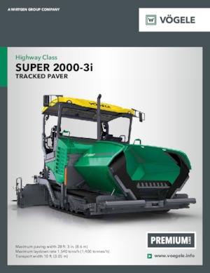 Extendedoras asfálticas sobre orugas Vögele Super 2000-3i