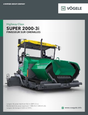 Extendedoras asfálticas sobre orugas Vögele Super 2000-3i