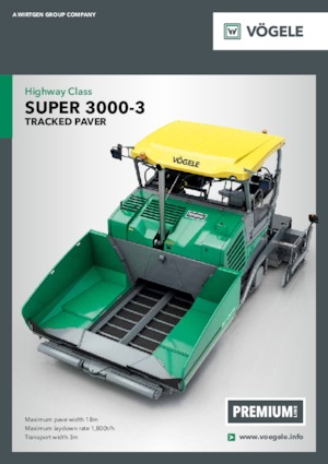 Extendedoras asfálticas sobre orugas Vögele Super 3000-3
