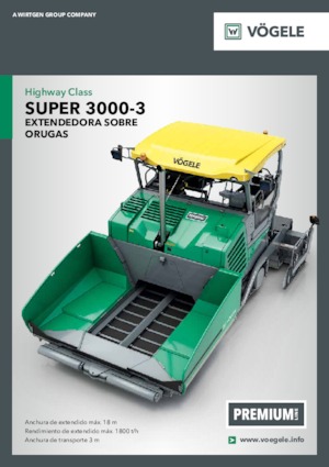Extendedoras asfálticas sobre orugas Vögele Super 3000-3