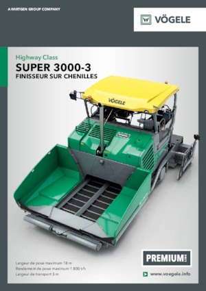 Extendedoras asfálticas sobre orugas Vögele Super 3000-3