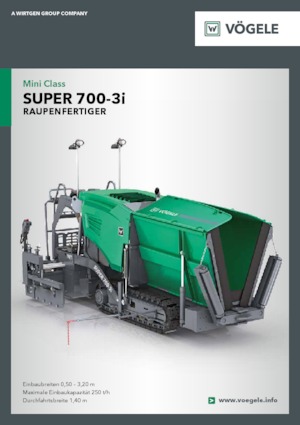 Extendedoras asfálticas sobre orugas Vögele Super 700-3i