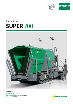 Extendedoras asfálticas sobre orugas Vögele Super 700