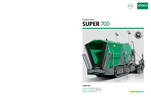Extendedoras asfálticas sobre orugas Vögele Super 700