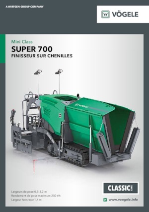 Extendedoras asfálticas sobre orugas Vögele Super 700