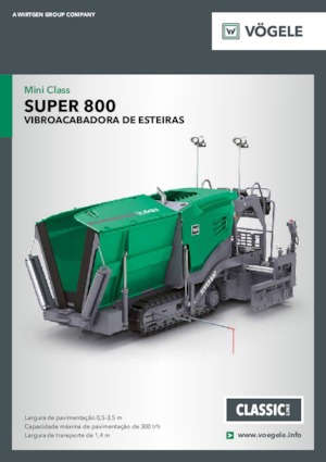 Extendedoras asfálticas sobre orugas Vögele Super 800