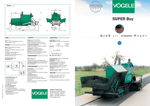 Extendedoras asfálticas sobre orugas Vögele Super-Boy