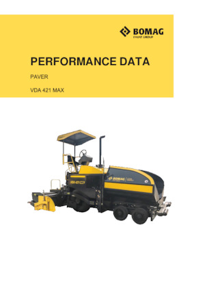 Extendedoras asfálticas sobre orugas Bomag VDA 421 MAX
