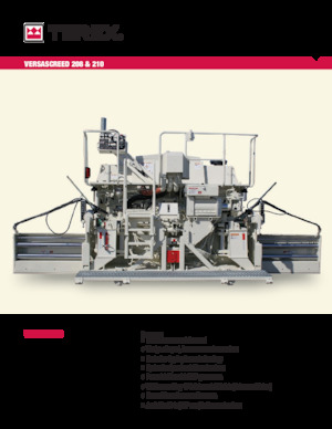Extendedoras asfálticas sobre orugas Terex VersaScreed 210