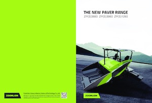 Extendedoras asfálticas sobre orugas Zoomlion ZPS1280