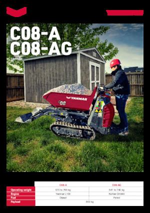 Dúmperes de orugas Yanmar C08-A HI TIP 