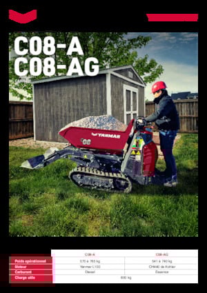 Dúmperes de orugas Yanmar C08-A HI TIP 