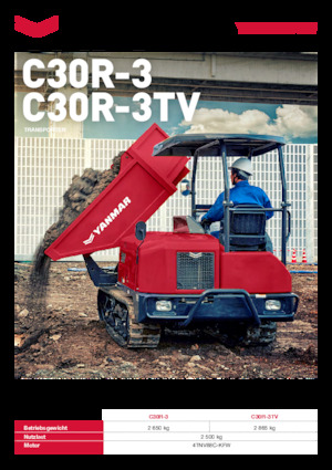 Dúmperes de orugas Yanmar C30R-3 