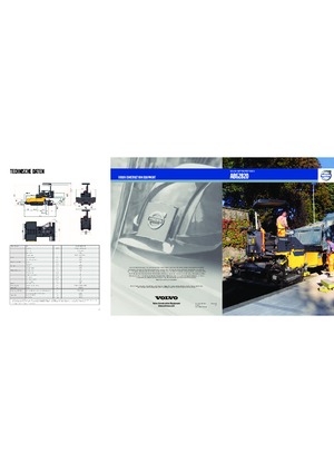 Extendedoras asfálticas sobre orugas Volvo ABG2820