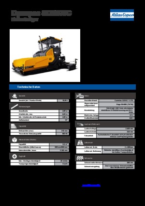 Extendedoras asfálticas sobre orugas Dynapac SD 2500 C