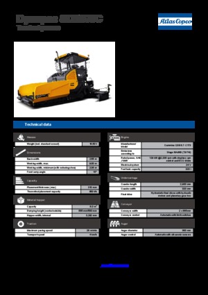 Extendedoras asfálticas sobre orugas Dynapac SD 2500 C