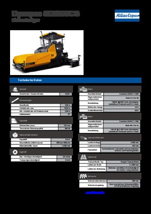 Extendedoras asfálticas sobre orugas Dynapac SD 2500 CS