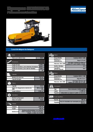 Extendedoras asfálticas sobre orugas Dynapac SD 2500 CS