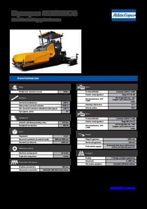 Extendedoras asfálticas sobre orugas Dynapac SD 2500 CS