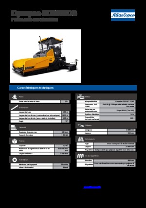 Extendedoras asfálticas sobre orugas Dynapac SD 2550 CS