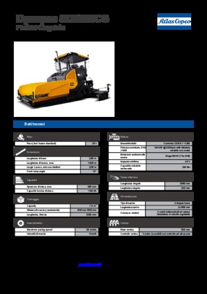 Extendedoras asfálticas sobre orugas Dynapac SD 2550 CS