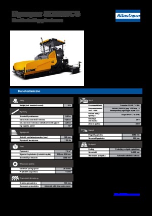 Extendedoras asfálticas sobre orugas Dynapac SD 2550 CS