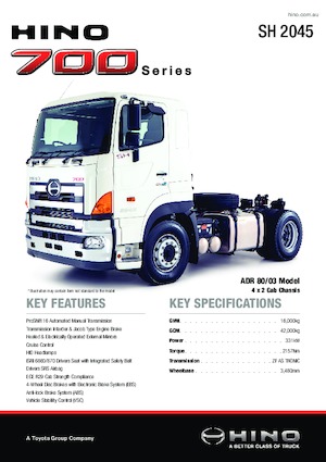 Tractoras Hino 700 SH 2045 4x2